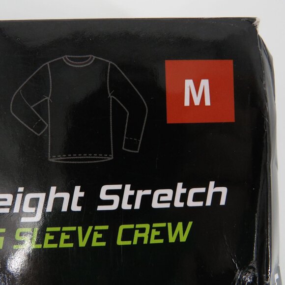 Weatherproof Mens Baselayer Midweight Stretch Black Shirt Top Medium NEW - Picture 6 of 6